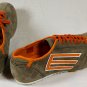 ETRO SHOES $535 BROWN/ORANGE DEERSKIN SUEDE LOGO STITCHED TRAINER 11D 44e NEW