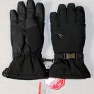 PRADA GLOVES $395 BLACK WIND STOPPER LOGO BUCKLED SKI/WINTER GLOVES 8.5 MED NEW