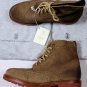 BRUNELLO CUCINELLI SHOES $1140 SAND SUEDE WINGTIP LUG SOLE BOOT 10.5 43.5 NEW