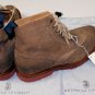 BRUNELLO CUCINELLI SHOES $1140 SAND SUEDE WINGTIP LUG SOLE BOOT 10.5 43.5 NEW