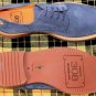 CESARE PACIOTTI SHOES $495 SMOKE BLUE SUEDE MADISON AVE 308 DERBY 10 43e NEW