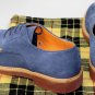 CESARE PACIOTTI SHOES $495 SMOKE BLUE SUEDE MADISON AVE 308 DERBY 10 43e NEW