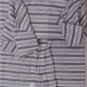 BORRELLI POLO $425 VIOLET/BLUE STRIPED 3-BTN HANDMADE COTTON POLO 3XL 58e NEW