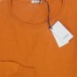 MALO SWEATER $650 BURNT ORANGE CASHMERE/SILK CREWNECK JUMPER XXL 56e NEW