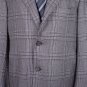 ISAIA COAT $3850 GRAY GLENPLAID SUPER 180's 3-BTN HANDMADE TOP COAT 44R 54e NEW