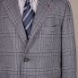 ISAIA COAT $3850 GRAY GLENPLAID SUPER 180's 3-BTN HANDMADE TOP COAT 44R 54e NEW