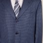 KITON JACKET $4995 BLUE HOUNDSTOOTH 100%WOOL 3-BTN HANDMADE COAT 46R 56 NEW