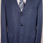 KITON JACKET $4995 BLUE HOUNDSTOOTH 100%WOOL 3-BTN HANDMADE COAT 46R 56 NEW