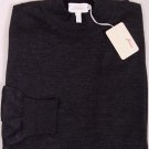 BRIONI SWEATER $895 GRAY 70-CASHMERE/30-SILK MOCK TURTLENECK SWEATER XXL 56e NEW