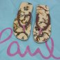 PAUL SMITH SHOES $235 YELLOW IVY LEATHER WOVEN THONG SANDAL SMALL 7-8 39-41e NEW