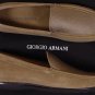 GIORGIO ARMANI SHOES $595 LIGHT BROWN LOGO EMBELLISHED SUEDE DRIVERS 11 44e NEW