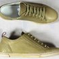 KITON SHOES $695 SAND BROWN LOGO PULL TAB STITCHED LEATHER TRAINER 9 42e NEW