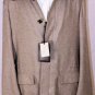 BRIONI JACKET $6,995 MALT BROWN 5-BTN CASHMERE/MINK HANDMADE CAR COAT 46 56e NEW