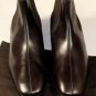 TOD'S SHOES $545 DARK BROWN LOGO EMBOSSED PEBBLE SOLE CHELSEA BOOTS 8 42e NEW