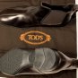 TOD'S SHOES $545 DARK BROWN LOGO EMBOSSED PEBBLE SOLE CHELSEA BOOTS 8 42e NEW
