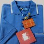LORO PIANA REGATTA POLO $495 BLUE CONTRAST ACCENT STRIPE PIQUE POLO XL 54e NEW