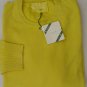 BORRELLI SWEATER $860 YELLOW 100%CASHMERE LUXURY CREWNECK JUMPER LG 52e NEW
