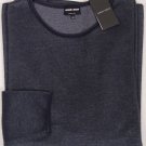GIORGIO ARMANI BLACK LABEL SWEATER $1325 NAVY/SILVER PINHOLE JUMPER 4XL 60e NEW