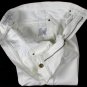 YSL RIVE GAUCHE JEANS $585 WHITE LOGO POCKET TIGHT LEG RAW DENIM 36/36 52e NEW