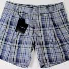 DOLCE & GABBANA SHORTS $545 BLUE/GRAY CHECK BERMUDA WALKING SHORT PANT 36 52 NEW