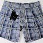 DOLCE & GABBANA SHORTS $545 BLUE/GRAY CHECK BERMUDA WALKING SHORT PANT 36 52 NEW