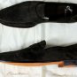 SANTONI SHOES $650 DARK BROWN SUEDE BANDED VAMP HANDMADE LOAFER 12 45e NEW