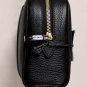 CORNELIANI BAG $580 DARK BROWN GRAIN LEATHER LOGO DOP KIT SHAVE TRAVEL BAG NEW