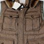 BRUNELLO CUCINELLI VEST $5115 BROWN CASHMERE/GOOSEDOWN/ FOXFUR GILET L 52e NEW