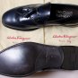 SALVATORE FERRAGAMO SHOES $720 DARK BLUE WINGTIP TASSELE VAMP LOAFER 10D 43e NEW