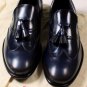 SALVATORE FERRAGAMO SHOES $720 DARK BLUE WINGTIP TASSELE VAMP LOAFER 10D 43e NEW