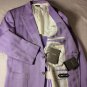 TOM FORD JACKET $3190 LILAC COTTON/SILK HERRINGBONE STRIPE 2BTN BLAZER 42 54 NEW