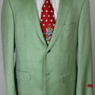 ISAIA JACKET $3480 LIGHT GREEN AQUACASHMERE/SILK 2-BTN HANDMADE COAT 40R 50e NEW