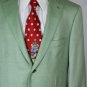ISAIA JACKET $3480 LIGHT GREEN AQUACASHMERE/SILK 2-BTN HANDMADE COAT 40R 50e NEW