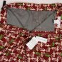 COMME des GARCONS SHIRT SWIMSUIT $440 BURGUNDY/BEIGE DON'T TRASH PRINT L 52e NEW