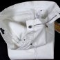 GUCCI JEANS $595 WHITE LOGO CREST EMBOSSED 6PKT STRAIGHT LEG DENIM 38/36 54e NEW