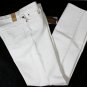 GUCCI JEANS $595 WHITE LOGO CREST EMBOSSED 6PKT STRAIGHT LEG DENIM 38/36 54e NEW
