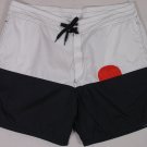 MICHAEL BASTIAN SWIM TRUNKS $395 WHITE SUNSET SILHOUETTE SWIM SUIT LARGE 52e NEW