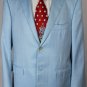 ISAIA JACKET $2485 SKY BLUE WOOL/SILK 2-BTN HANDMADE SPORT COAT 42L 52e NEW