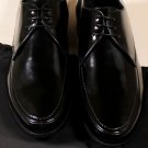 GIORGIO ARMANI SHOES $645 BLACK BRUSHED CALF STITCHED COMFORT DERBY 9 42e NEW