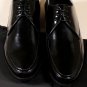 GIORGIO ARMANI SHOES $645 BLACK BRUSHED CALF STITCHED COMFORT DERBY 9 42e NEW