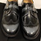 DSQUARED2 SHOES $755 BLACK WINGTIP BROGUE ORNAMENTED MUDGUARD MONK 11 44e NEW