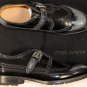 DSQUARED2 SHOES $755 BLACK WINGTIP BROGUE ORNAMENTED MUDGUARD MONK 11 44e NEW