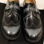 DSQUARED2 SHOES $755 BLACK WINGTIP BROGUE ORNAMENTED MUDGUARD MONK 11 44e NEW