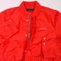 DSQUARED2 COAT $1190 RED DUAL ZIP LOGO ORNAMENTED TECHNO TRACK JACKET LG 52e NEW