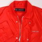 DSQUARED2 COAT $1190 RED DUAL ZIP LOGO ORNAMENTED TECHNO TRACK JACKET LG 52e NEW