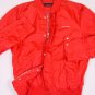 DSQUARED2 COAT $1190 RED DUAL ZIP LOGO ORNAMENTED TECHNO TRACK JACKET LG 52e NEW