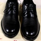 SALVATORE FERRAGAMO SHOES $790 BLACK PEBBLE GRAIN CONTRAST DERBY 10.5D 43.5e NEW