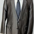 DIOR HOMME SUIT $2695 GRAY SHARKSKIN COTTON/SILK 2-BTN FITTED SUIT 46R 58e NEW
