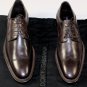 DOLCE & GABBANA SHOES $1290 DARK BROWN WINGTIP STITCH RUNWAY DERBY 10 43e NEW