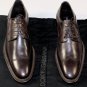 DOLCE & GABBANA SHOES $1290 DARK BROWN WINGTIP STITCH RUNWAY DERBY 10 43e NEW